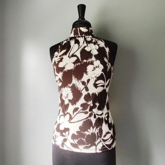 Michael Michael Kors Floral High Neck Tank - Picture 1 of 5